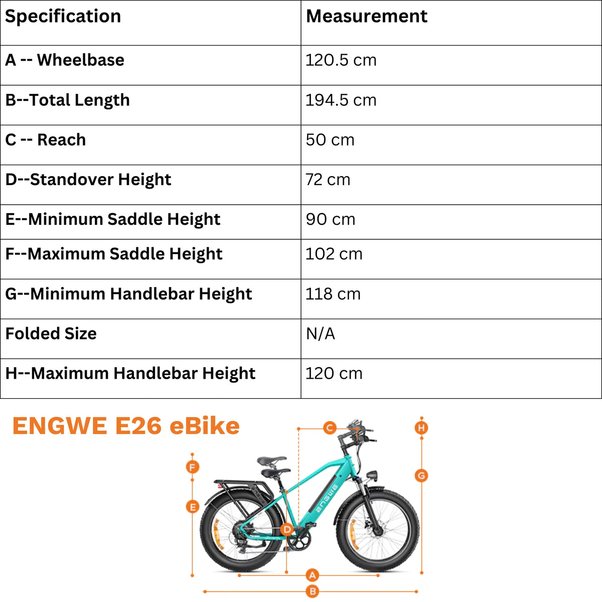 ENGWE E26 Fat Tyre Electric Bike