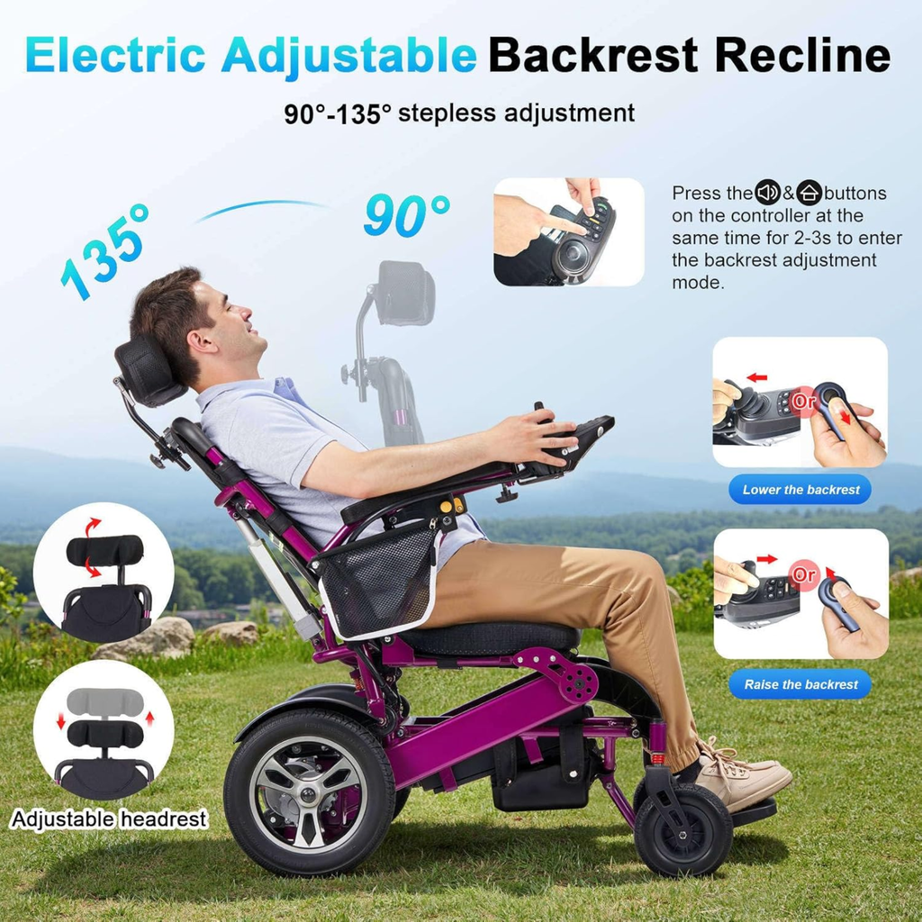 GICS Regal 700R Electric Reclining Wheelchair