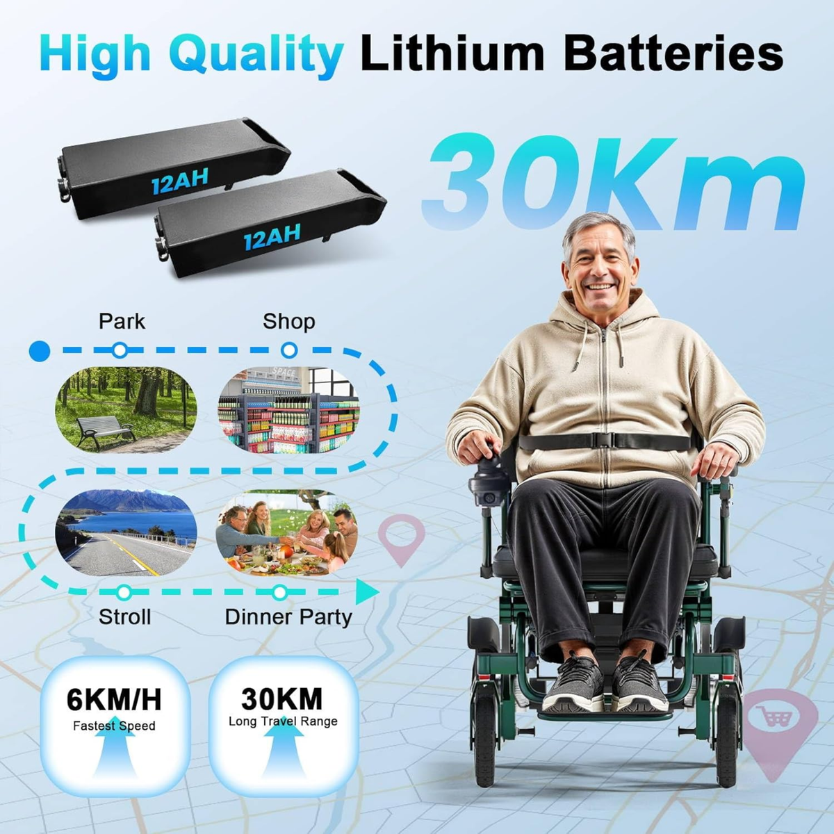 GICS Featherlite 700R Electric Wheelchair