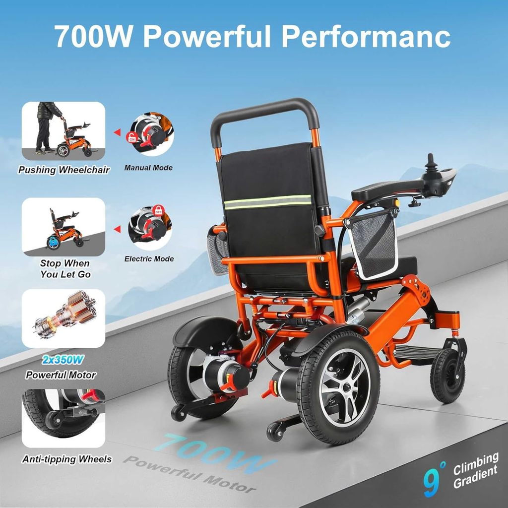 GICS Vivo 700R Electric Folding Wheelchair