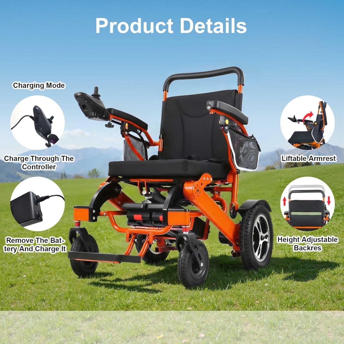 GICS Vivo 700R Electric Folding Wheelchair