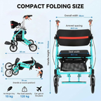 GICS Flex 4-in-1 Rollator Walker